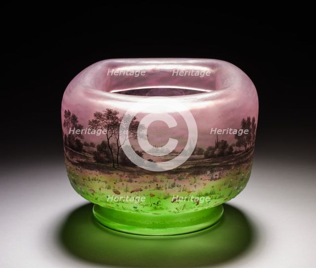 Bowl, late 1800s - early 1900s. Creator: Daum Brothers (French).