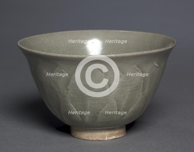 Bowl: Northern Celadon Ware, Yaozhou type, 11th Century. Creator: Unknown.