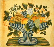 Bowl of Fruit, c. 1830/1840. Creator: William Stearns