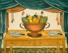 Bowl of Fruit, c. 1830. Creator: Unknown