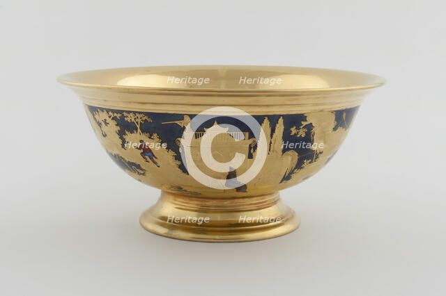 Bowl, Paris, c. 1820. Creator: Denuelle Porcelain Manufactory.