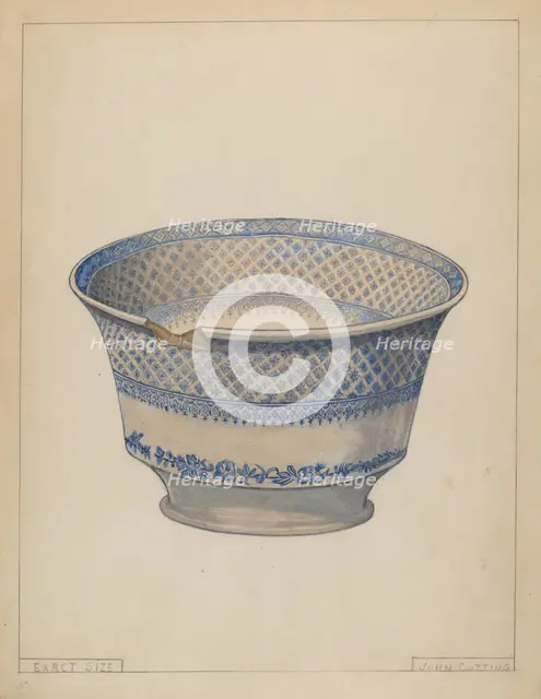 Bowl, probably 1936. Creator: John Cutting.