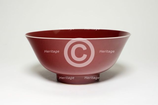 Bowl, Qing dynasty (1644-1911), Yongzheng reign mark and period (1723-1735). Creator: Unknown.