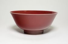 Bowl, Qing dynasty (1644-1912), Yongzheng reign mark and period (1723-1735). Creator: Unknown