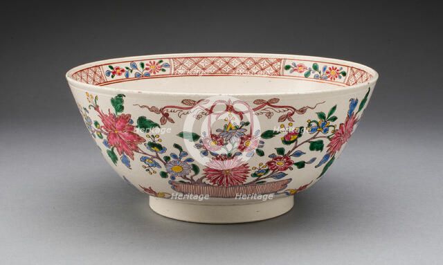 Bowl, Staffordshire, c. 1760. Creator: Staffordshire Potteries.