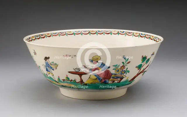 Bowl, Staffordshire, c. 1760. Creator: Staffordshire Potteries.