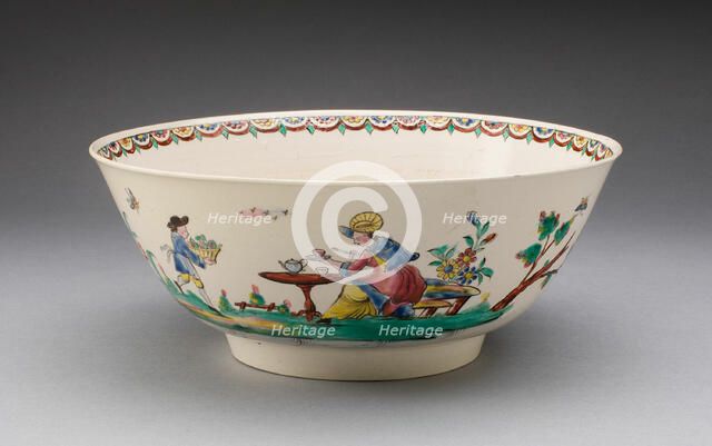 Bowl, Staffordshire, c. 1760. Creator: Staffordshire Potteries.