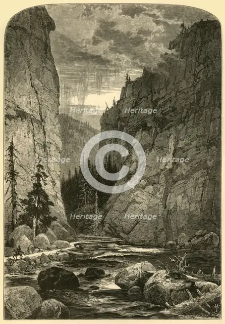 'Bowlder Cañon', 1874.  Creator: W. J. Linton.