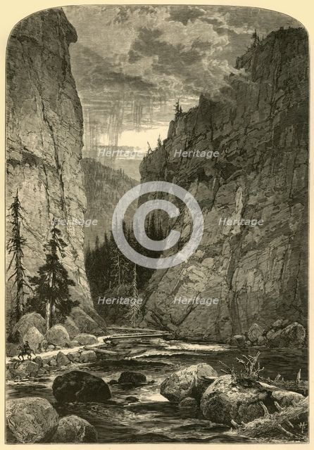 'Bowlder Cañon', 1874.  Creator: W. J. Linton.