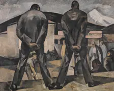 Bowlers, 1921. Creator: Henri Ramah