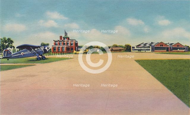 'Bowman Field, Municipal Airport', 1942. Artist: Caufield & Shook.