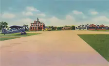 Bowman Field, Municipal Airport 1942. Artist: Caufield & Shook