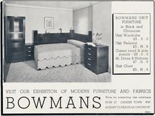 Bowmans - Visit our Exhibition of Modern Furniture and Fabrics 1935