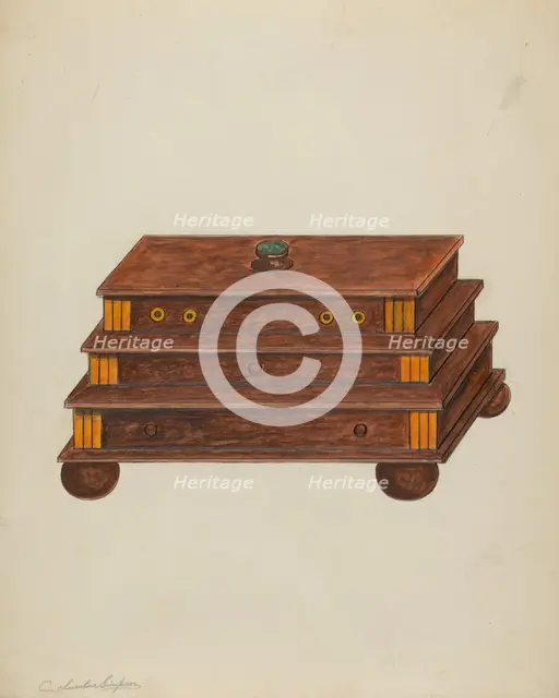 Box, 1935/1942. Creator: Columbus Simpson.