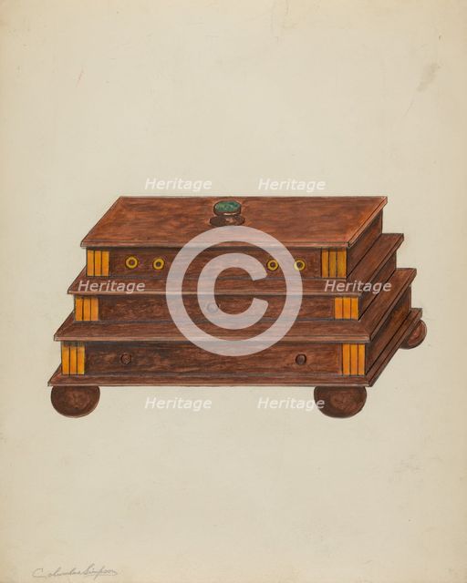 Box, 1935/1942. Creator: Columbus Simpson.