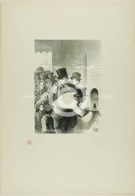 Box Office, 1862, printed 1920. Creator: Charles Maurand.