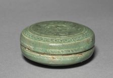 Box and Cover with Inlaid Chrysanthemum and Insect Design, 918-1392. Creator: Unknown