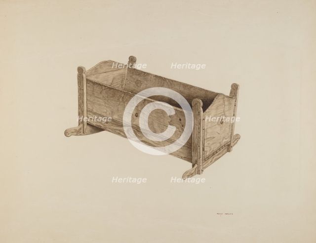 Box Cradle, c. 1939. Creator: Mary Hansen.