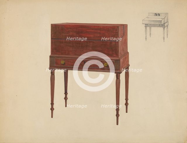 Box Desk, c. 1936. Creator: Arthur Johnson.