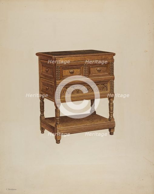 Box Desk, c. 1938. Creator: Leo Drozdoff.