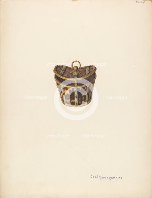 Box for Small Jewelry, c. 1941. Creator: Carl Buergerniss.