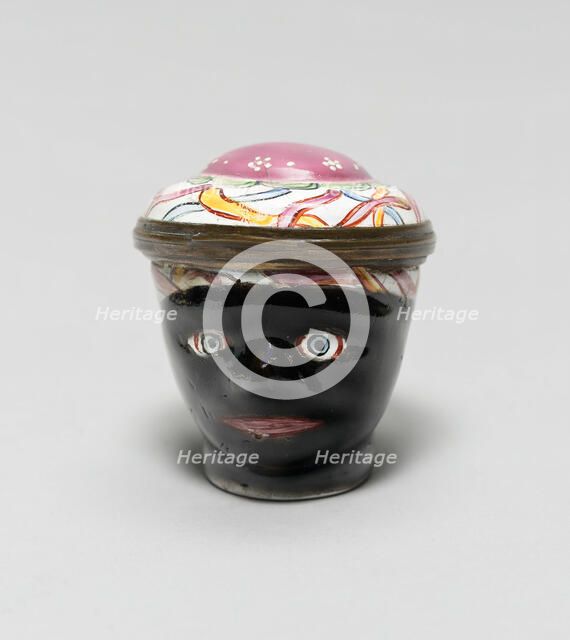 Box: Head of an African, England, c. 1750. Creator: Unknown.