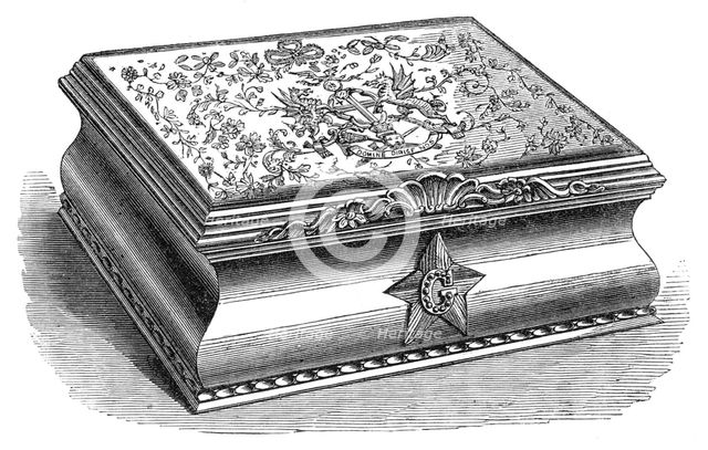 Box in which the freedom of the City [of London] was presented to Garibaldi, 1864. Creator: Unknown.