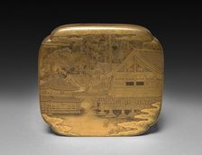 Box (lid), late 1800s. Creator: Unknown