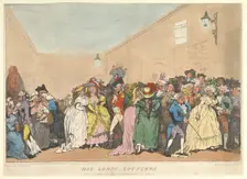 Box Lobby Loungers, January 5, 1811. Creator: Thomas Rowlandson