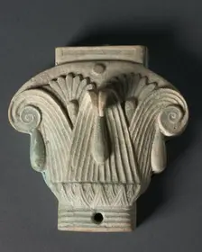 Box (Pyxis) in the Form of a Composite Capital, 305-30 BC. Creator: Unknown