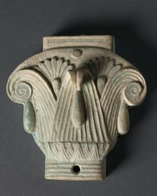 Box (Pyxis) in the Form of a Composite Capital, 305-30 BC. Creator: Unknown