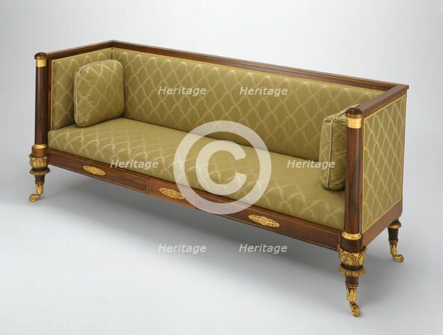 Box Sofa, c. 1820. Creator: Duncan Phyfe.