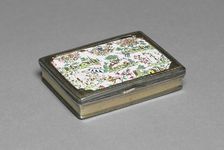 Box with Enamel Plaque Set in Cover, c. 1730. Creator: Unknown