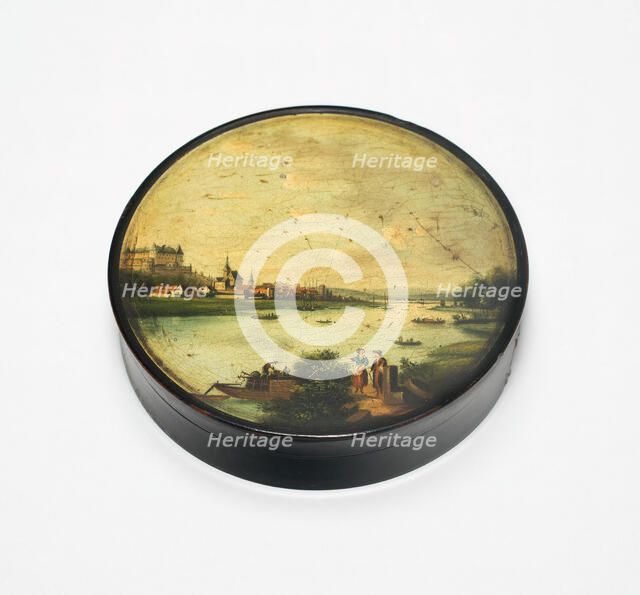 Box with Fortress of Sonnenstein, Germany, Late 18th century. Creator: Johann Heinrich Stobwasser.