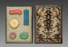 Box with Ink Cakes, 1795-1820. Creator: Unknown