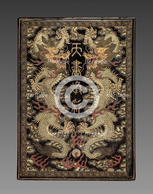 Box with Ink Cakes (lid), 1795-1820. Creator: Unknown.