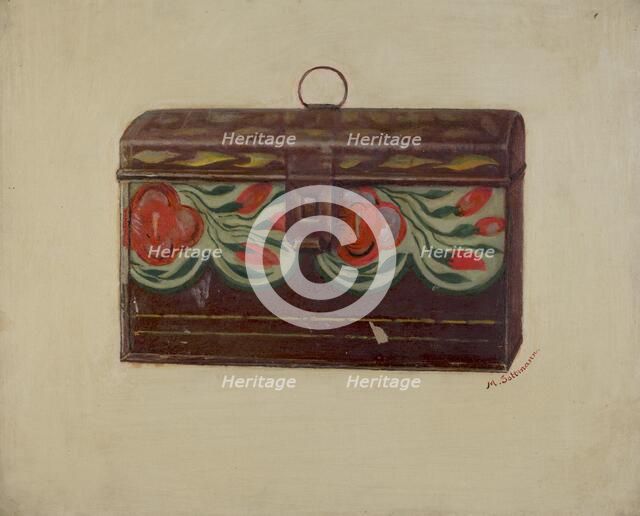 Box with Lid, c. 1936. Creator: Max Soltmann.