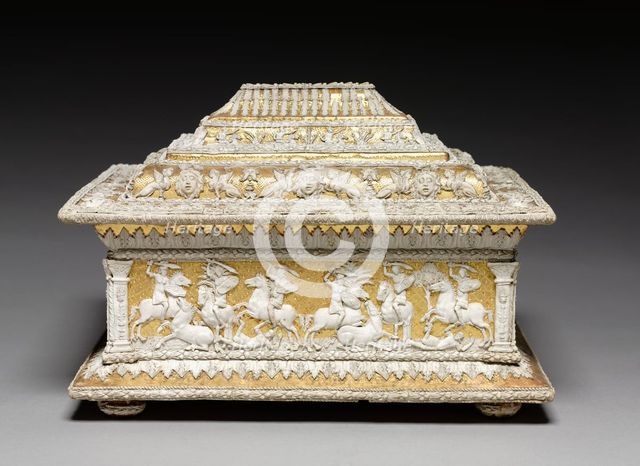 Box with Military Scenes from Antiquity, c. 1520-1530. Creator: Workshop of the Cleveland Casket (Italian).