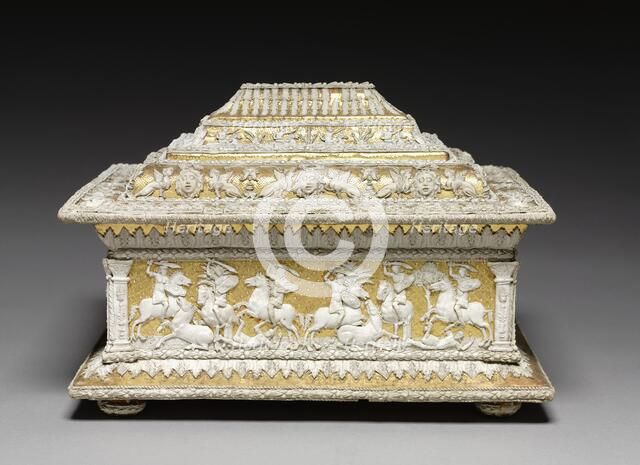 Box with Military Scenes from Antiquity, c. 1520-1530. Creator: Workshop of the Cleveland Casket (Italian).