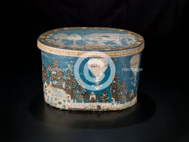 Box with scene showing Clayton's Ascent, after 1835. Creator: Unknown.