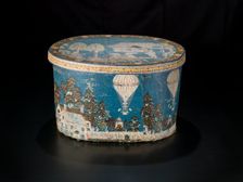 Box with scene showing Clayton's Ascent, after 1835. Creator: Unknown