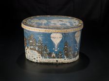 Box with scene showing Clayton's Ascent, after 1835. Creator: Unknown