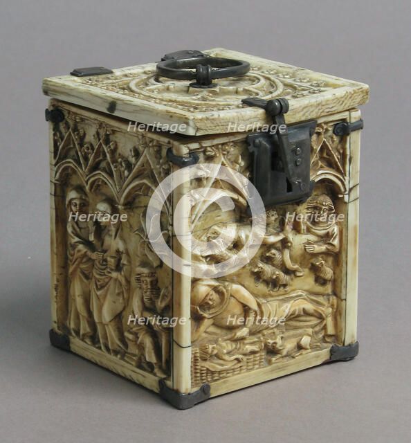 Box with Scenes from the Infancy of Christ, French, 14th century. Creator: Unknown.