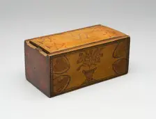 Box with Sliding Lid, c. 1800. Creator: Unknown