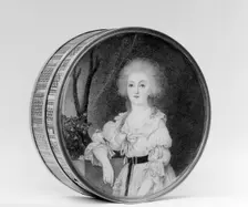 Box with portrait of a woman, 1768-75. Creator: Unknown