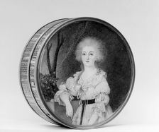 Box with portrait of a woman, 1768-75. Creator: Unknown