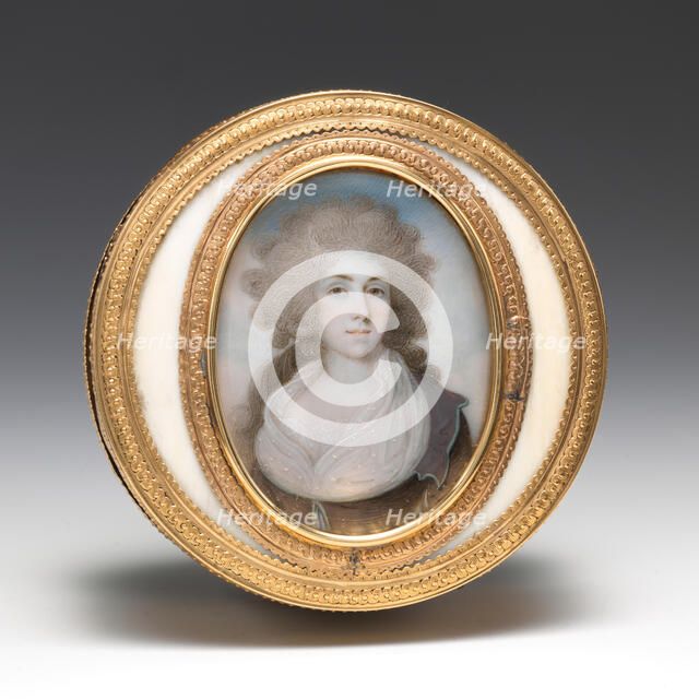 Box with portrait of a woman, 1774-75, portrait ca. 1790. Creator: Guillaume-Denis Delamotte.