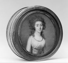 Box with portrait of a woman, 1775-81. Creator: Jean Baptiste Jacques Augustin