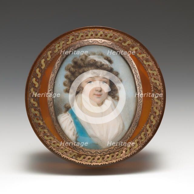 Box with portrait of a woman, ca. 1780. Creator: Unknown.