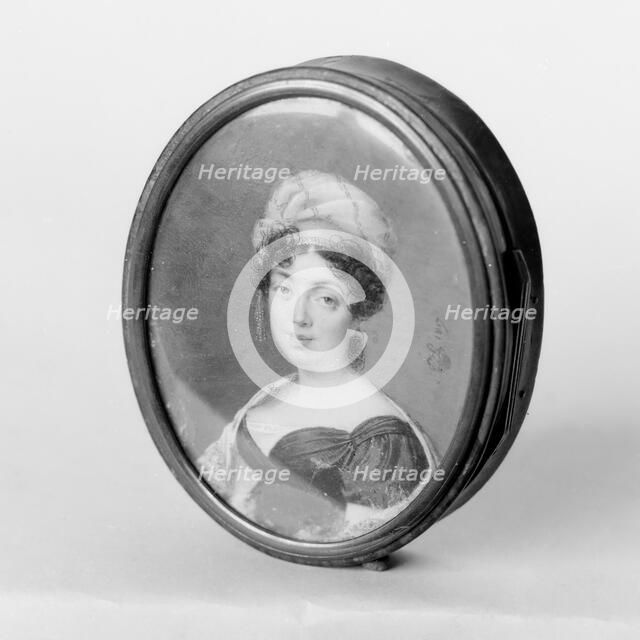 Box with portrait of a lady, 1817. Creator: Unknown.